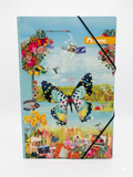 Carpeta Carton Con Elástico Mariposa Torre