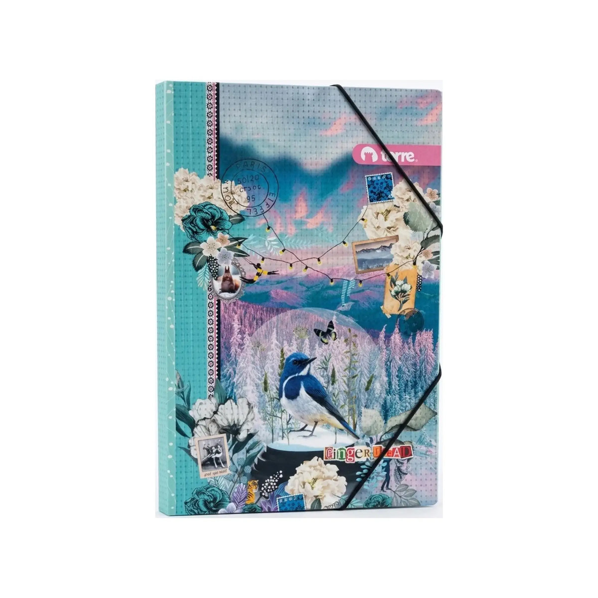 Carpeta Carton Con Elastico Bird Torre
