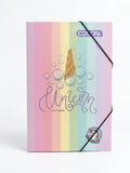 Carpeta Carton Con Elástico Unicorn Colón