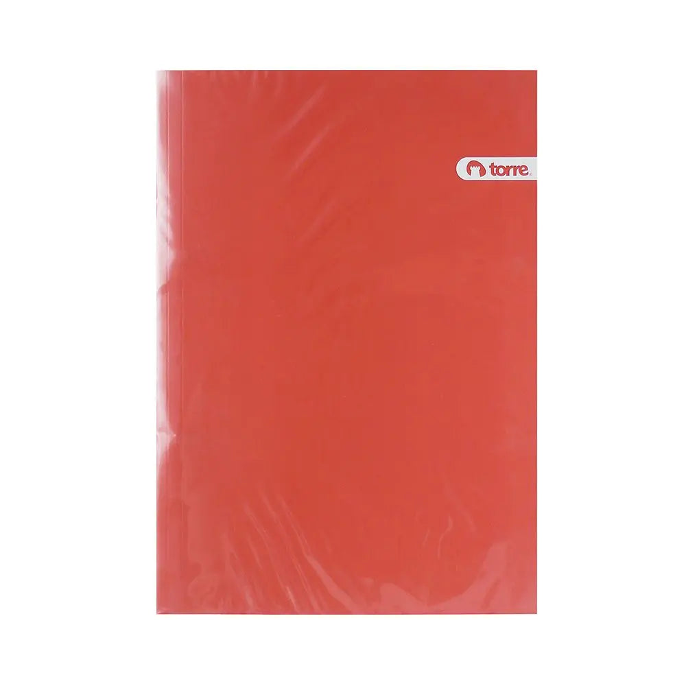 Carpeta plastificada acoclip tamaño oficio roja, marca Torre, ideal para uso escolar y de oficina