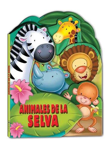 Cuento Tapa Dura Libro Animales de Selva