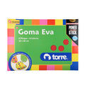 Estuche Goma Eva Torre 6 Colores Surtidos Tamaño 20 x 30 cm