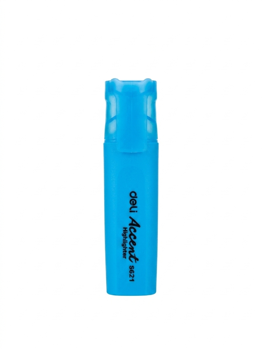 Destacador Fluorescente Celeste Deli