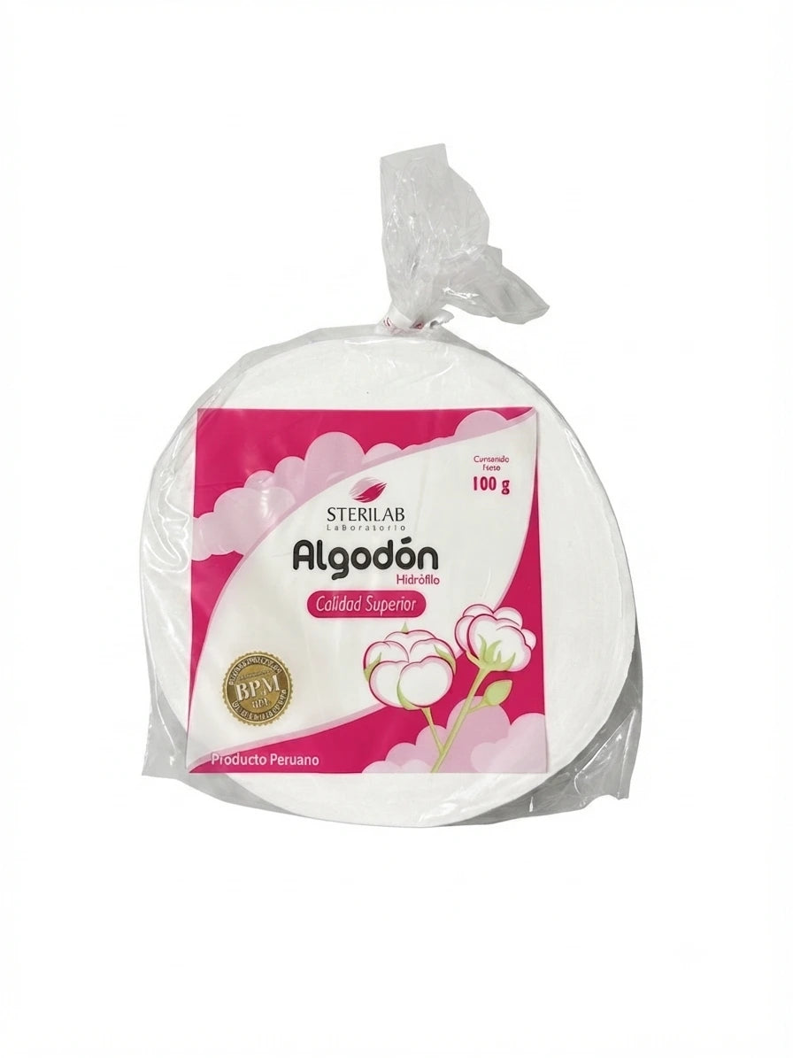 Algodón Hidrófilo Prensado (100 g)