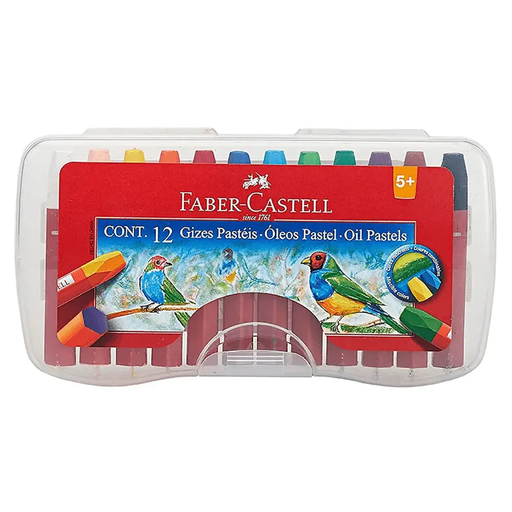 Lápices óleo pastel graso Faber-Castell 12 colores