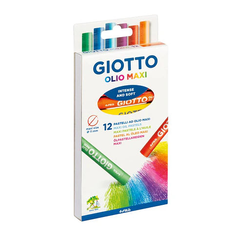 Lápices óleo pastel graso Giotto Maxi 12 colores