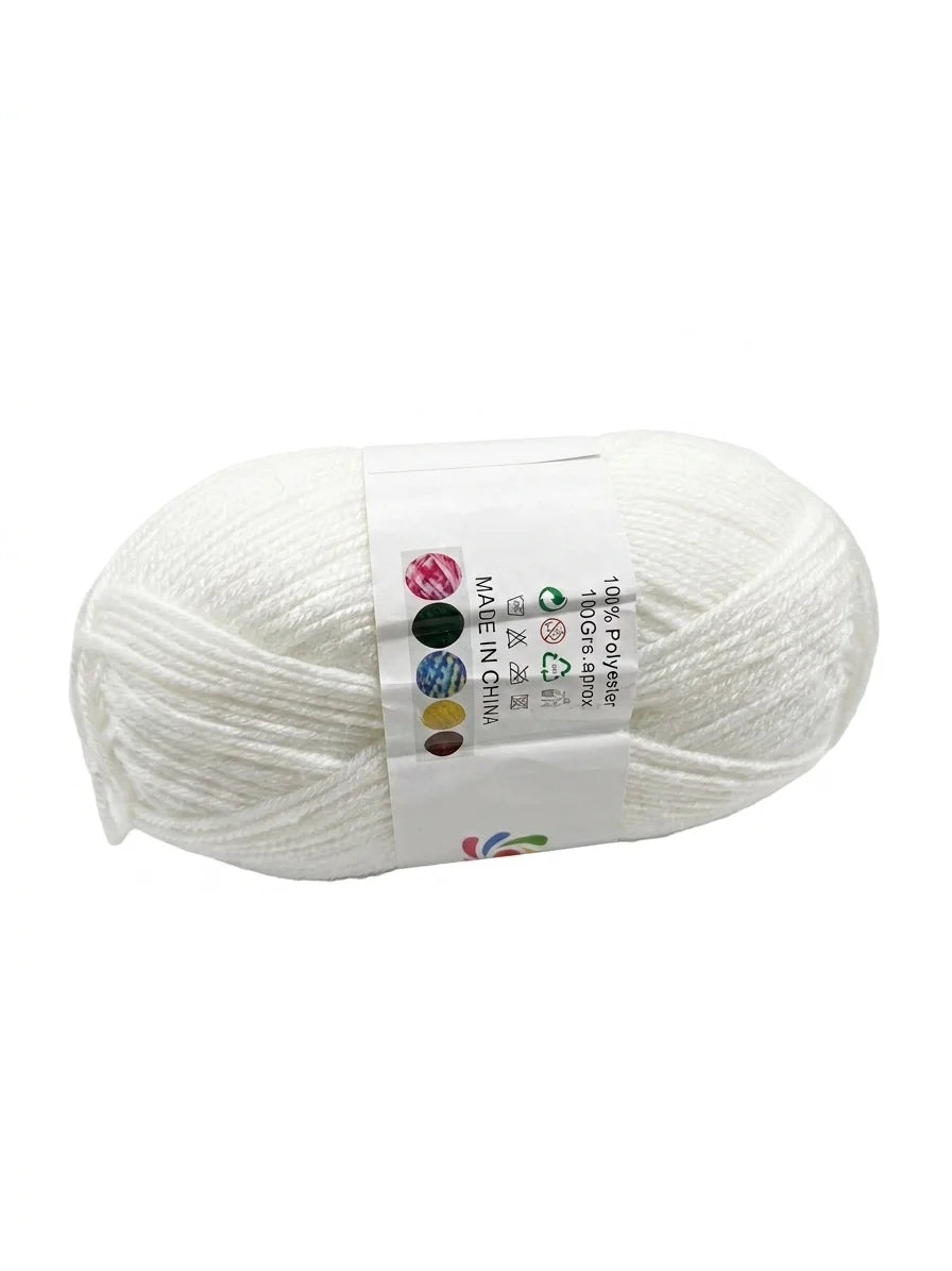 Madeja De Lana Color Blanco (100 g)