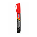 Marcador permanente punta redonda rojo marca Georgi, ideal para marcar superficies de forma duradera