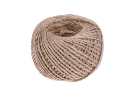 Ovillo de hilo de cáñamo natural, ideal para manualidades y actividades escolares