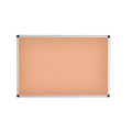 Pizarra de corcho 30x45 cm con marco de aluminio, marca Marzú, ideal para uso escolar y de oficina