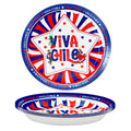 Platos desechables Viva Chile 6 piezas 18cm para Fiestas Patrias