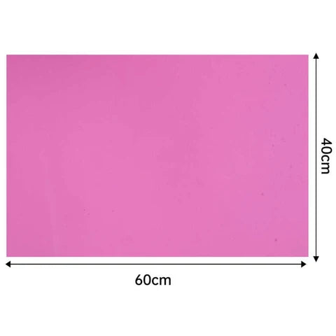 Pliego de goma eva fucsia de 40x60 cm, ideal para manualidades y trabajos escolares
