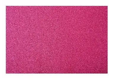 Pliego de goma eva glitter fucsia de 40x60 cm, ideal para manualidades y trabajos escolares