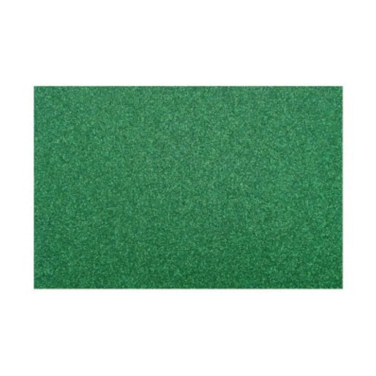 Pliego de goma eva glitter verde de 40x60 cm, ideal para manualidades y trabajos escolares
