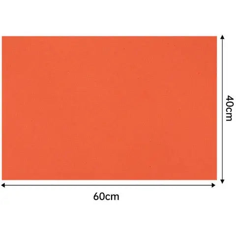 Pliego de goma eva naranjo de 40x60 cm, ideal para manualidades y trabajos escolares