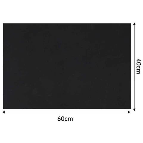 Pliego de goma eva negro de 40x60 cm, ideal para manualidades y trabajos escolares