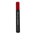 Plumón permanente rojo punta redonda marca Rhein, ideal para marcar superficies de forma duradera