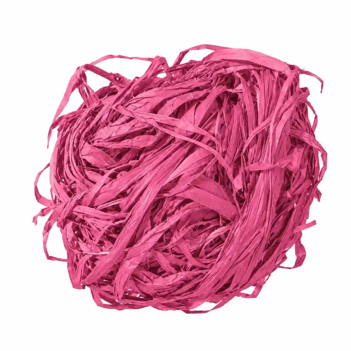 Rafia sintética color rosado para manualidades