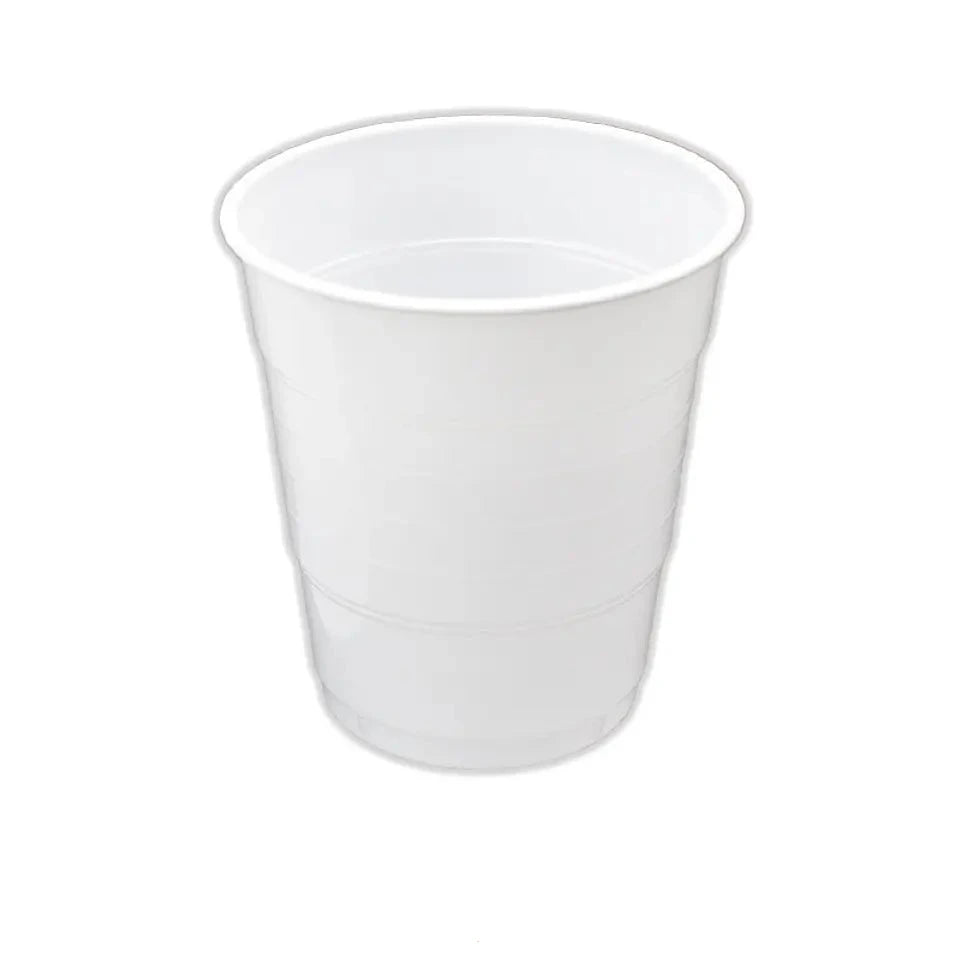 Vaso plástico desechable blanco 410cc pack 10 unidades