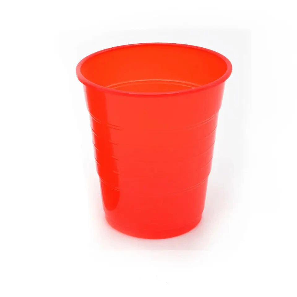 Vaso plástico desechable rojo 410cc pack 10 unidades