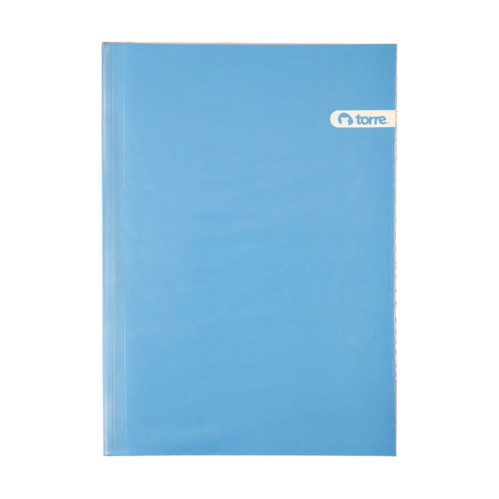 Carpeta plastificada acoclip tamaño oficio celeste, marca Torre, ideal para uso escolar y de oficina