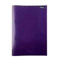Carpeta plastificada acoclip tamaño oficio morado, marca Torre, ideal para uso escolar y de oficina