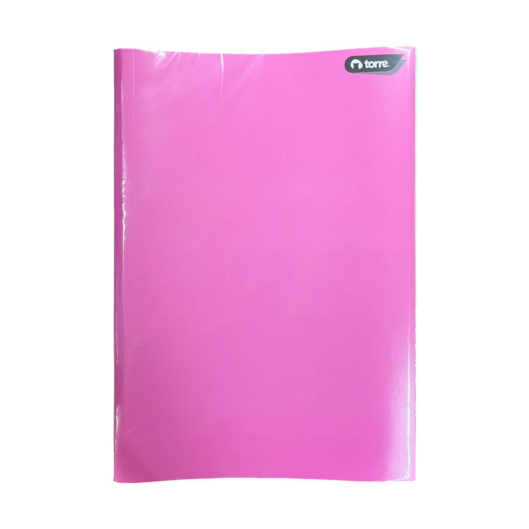 Carpeta plastificada acoclip tamaño oficio naranjo, marca Torre, ideal para uso escolar y de oficina