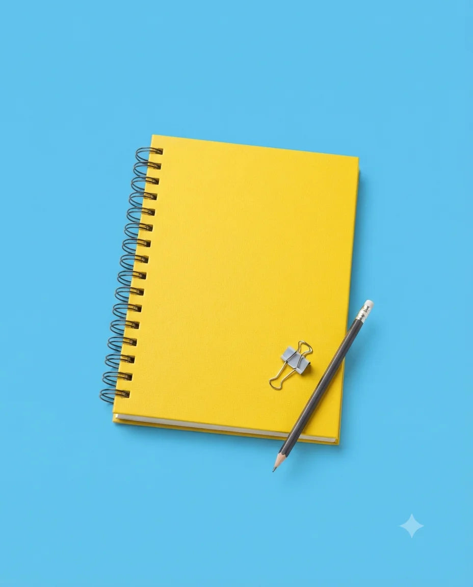 Cuadernos escolares de distintas marcas y tamaños