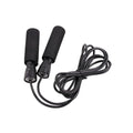 Cuerda para saltar de plástico negra, 2,7 metros, ideal para juegos y actividad física