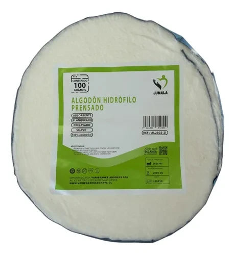Algodón Hidrófilo Prensado (100 g)