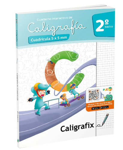 Libro Caligrafía Cuadrícula 2do Básico Caligrafix 