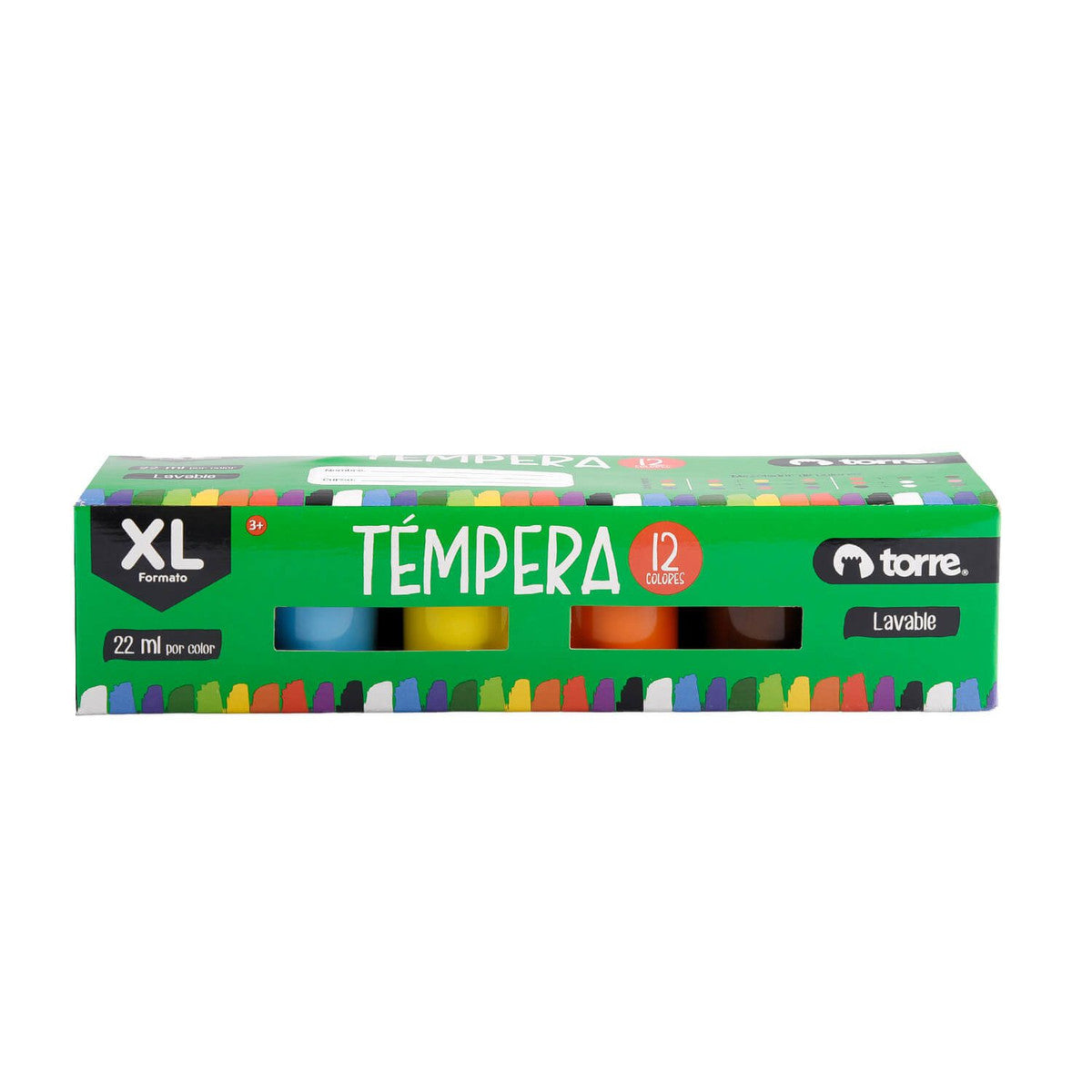 Témpera 12 colores XL 22 Ml Torre