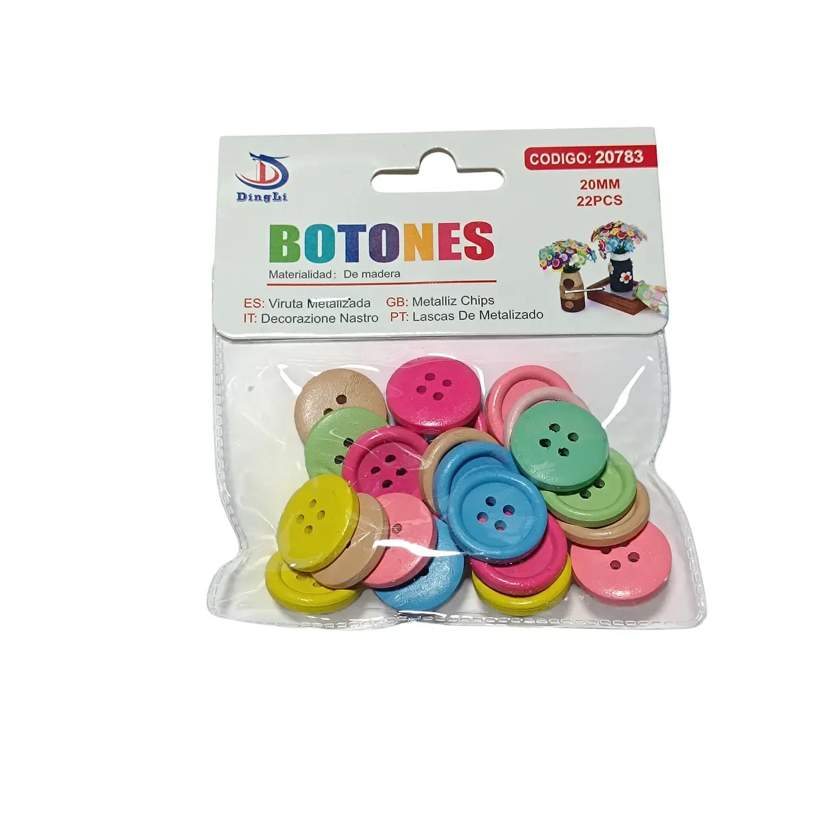 Bolsa De Botones (12 Unidades)