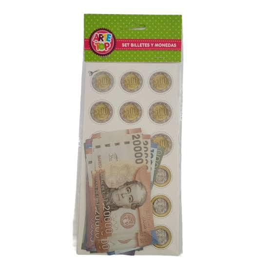 Sistema Monetario | Set Billetes y Monedas Arte Top