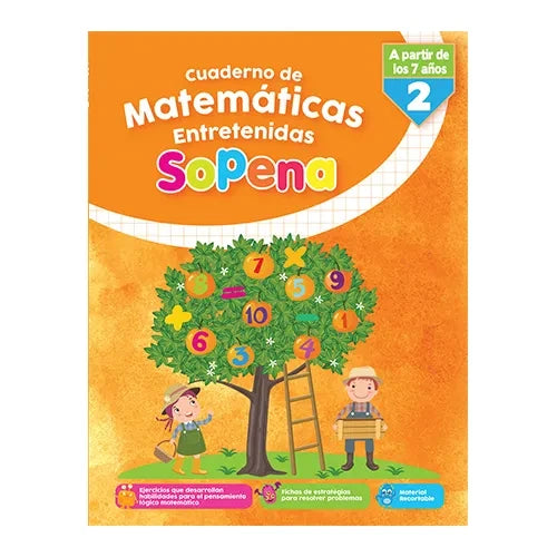 Libro Actividades Matemáticas Entretenidas 2do Básico Sopena