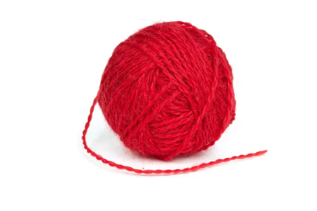 Madeja De Lana Color Roja (100 g)