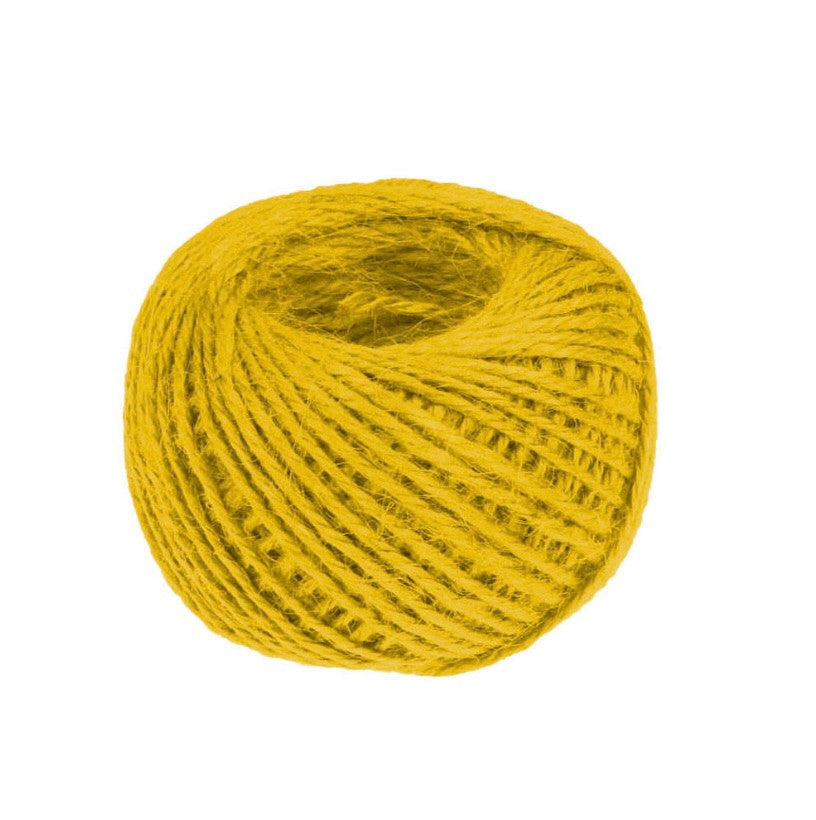 Ovillo Hilo de Cáñamo Amarillo (50 g)