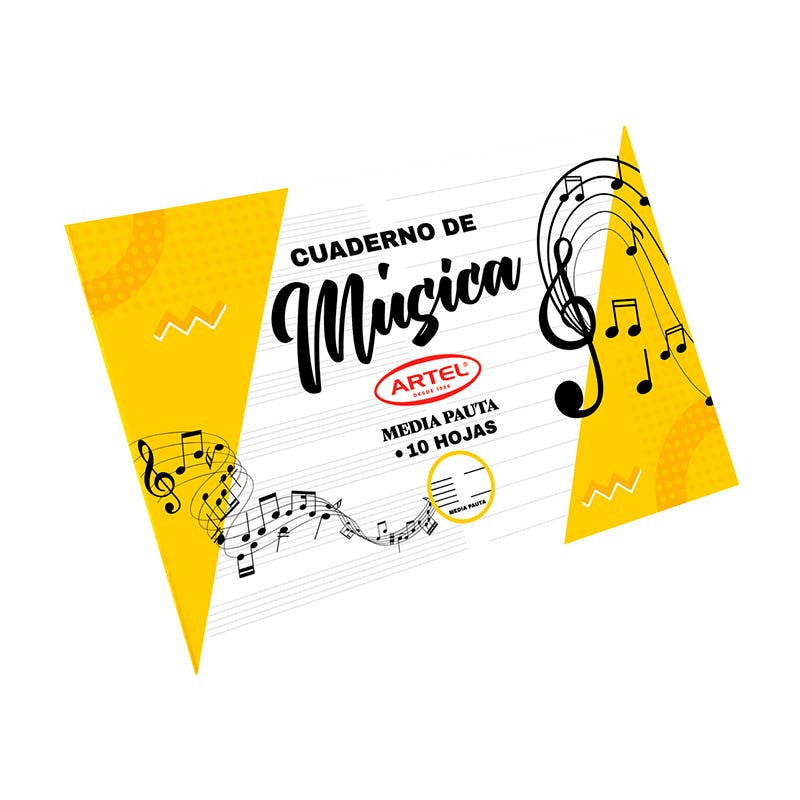 Cuaderno De Música Pauta Entera Artel