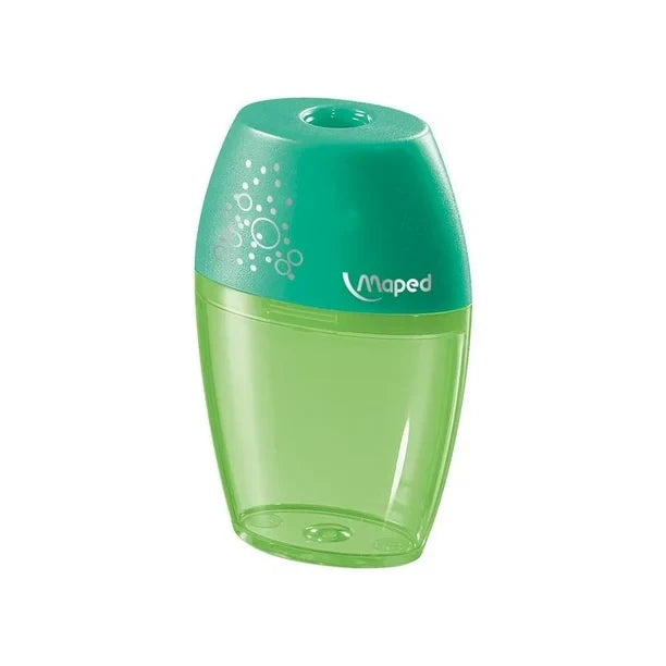 Sacapuntas Simple Maped con Depósito Verde