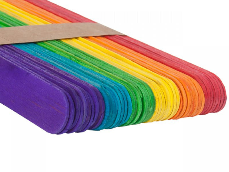 Palos De Helado Colores Jumbo | 50 Unidades