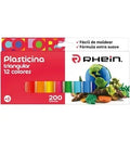 Plasticina Triangular 12 colores Rhein