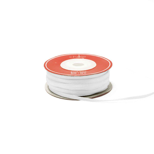 Cinta Bebe Raso Satín Blanco (1cm x 20 Mt)