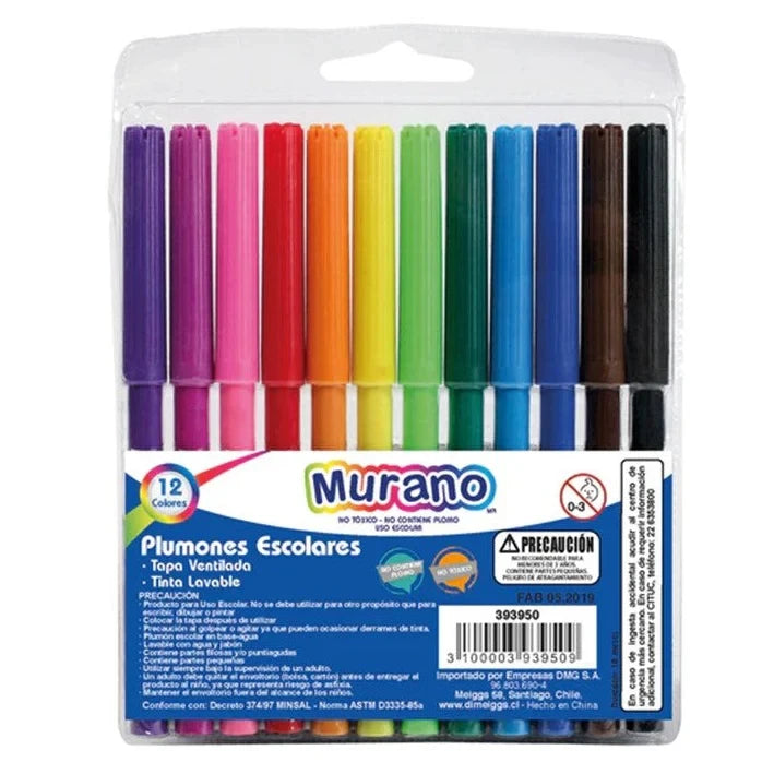 Lápices Scripto 12 Colores Murano