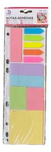 Set de Notas Adhesivas (Post It) | Colores Surtidos