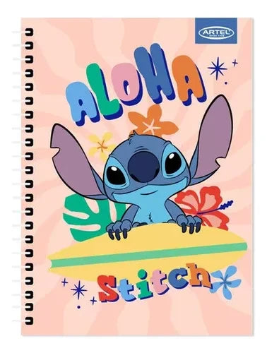 Cuaderno Triple 150Hjs 7mm Stich “Aloha” Artel