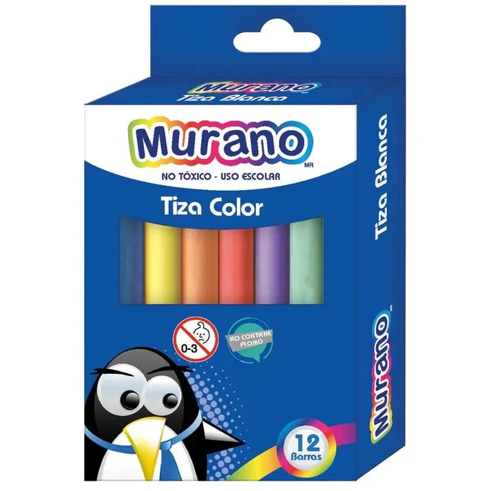 Tiza de Colores Surtidos Murano | 12 Unidades