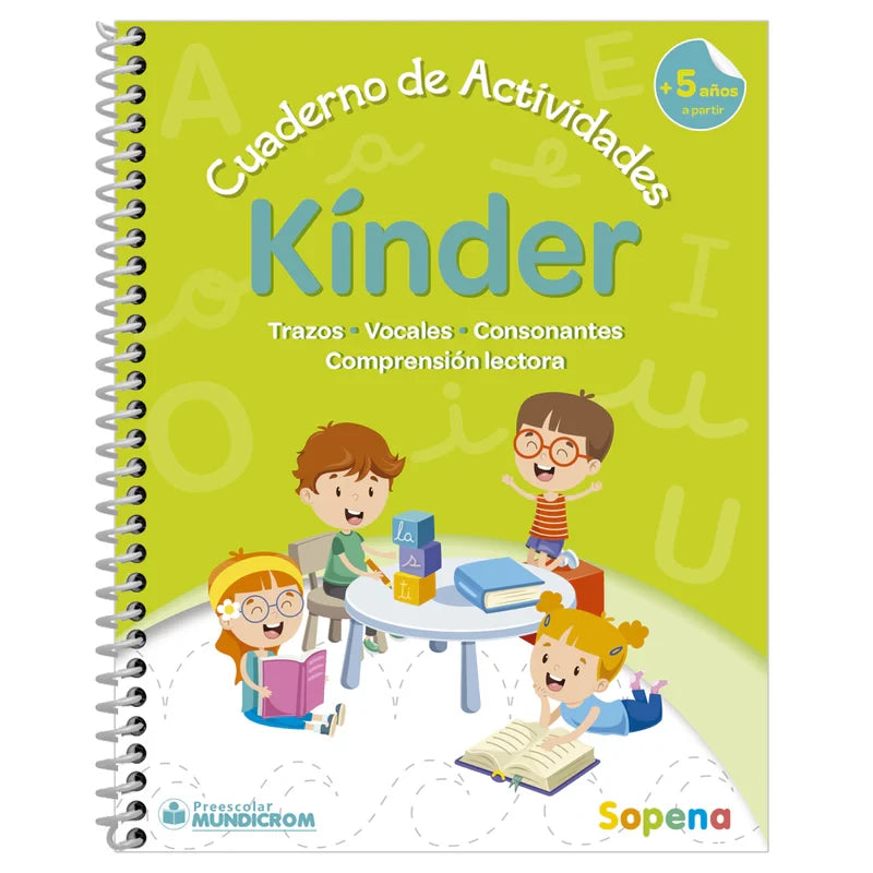 Libro Actividades Caligrafía Kinder Sopena