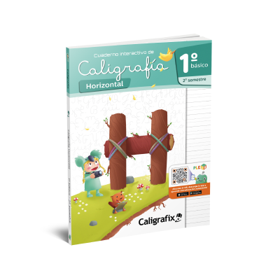 Libro Caligrafía Horizontal 1ro Básico 2do Semestre Caligrafix