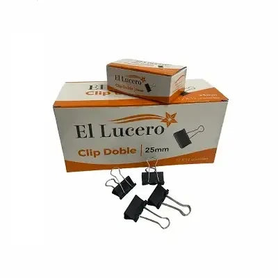 Clip Apretador 25 mm 12 u Lucero 