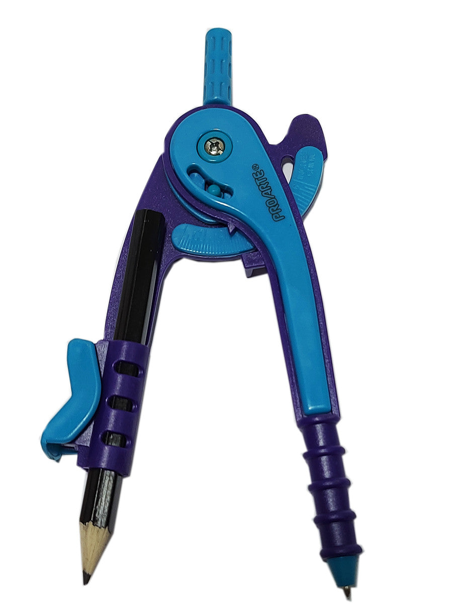 Compás Escolar Morado/Azul Proarte